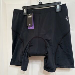 NWT Beroy Women Quick Dry Black Cycling Shorts 2XL